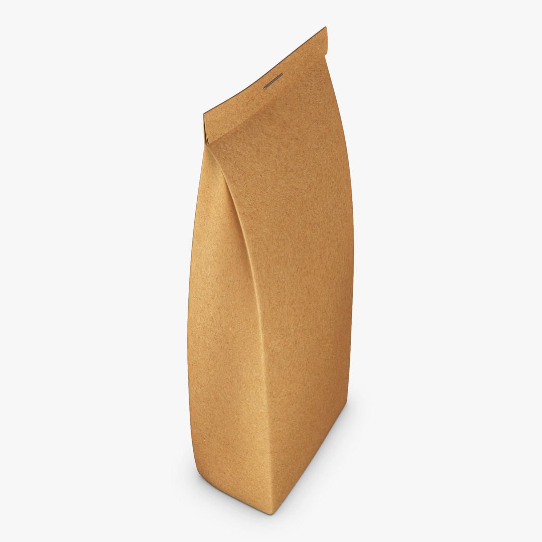 Paper Bag M 3D Model – High-Quality Realistic Asset, FBX, OBJ - View 6