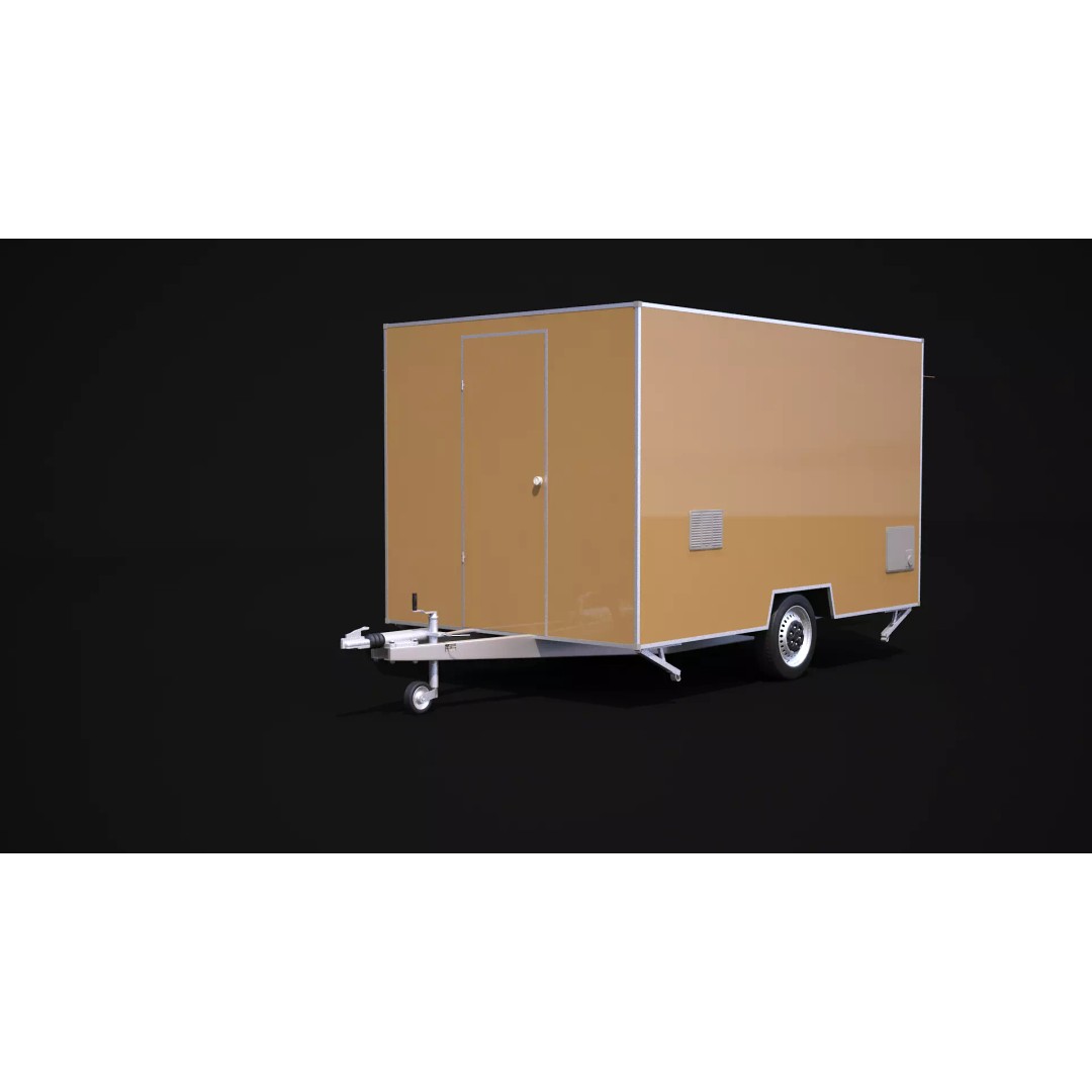 Catering Trailer 3D Model – High Poly Vehicle, FBX, 3ds Max - View 7