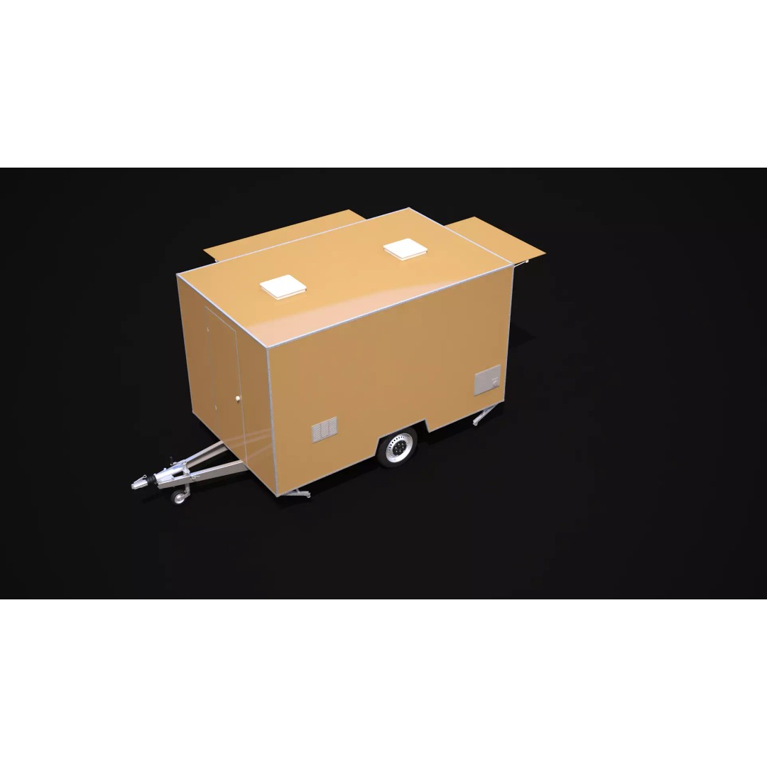 Catering Trailer 3D Model – High Poly Vehicle, FBX, 3ds Max - View 8