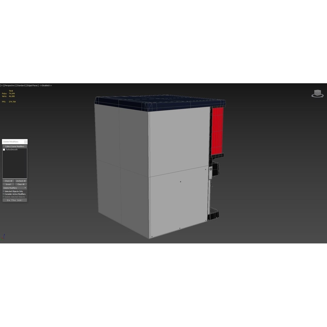 6 Flavor Soda Fountain System 3D Model – High Poly Beverage Machine, FBX, OBJ - View 9