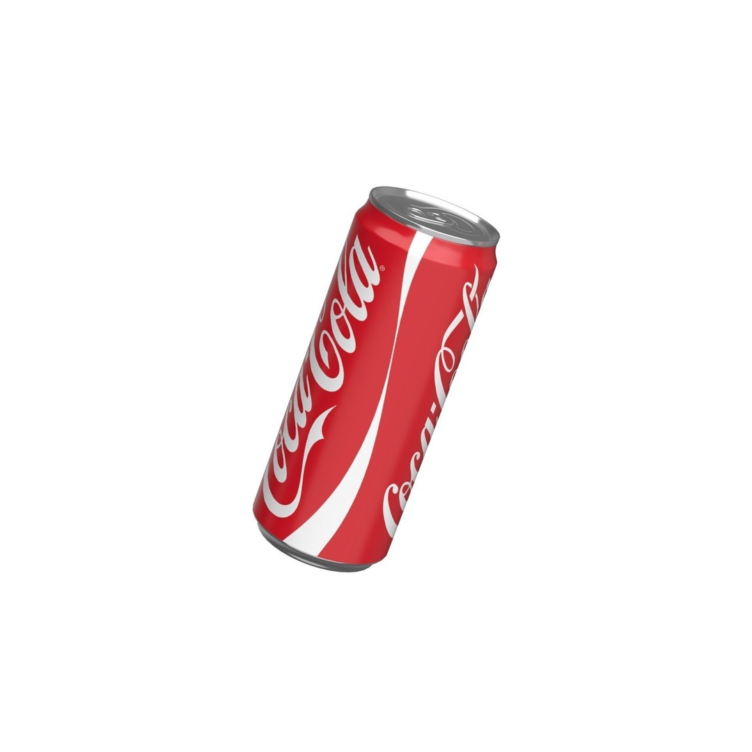 Coca Cola Drink Can 3D Model – Low Poly PBR Game Asset, FBX - View 10