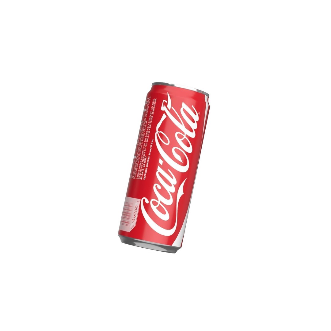 Coca Cola Drink Can 3D Model – Low Poly PBR Game Asset, FBX - View 11