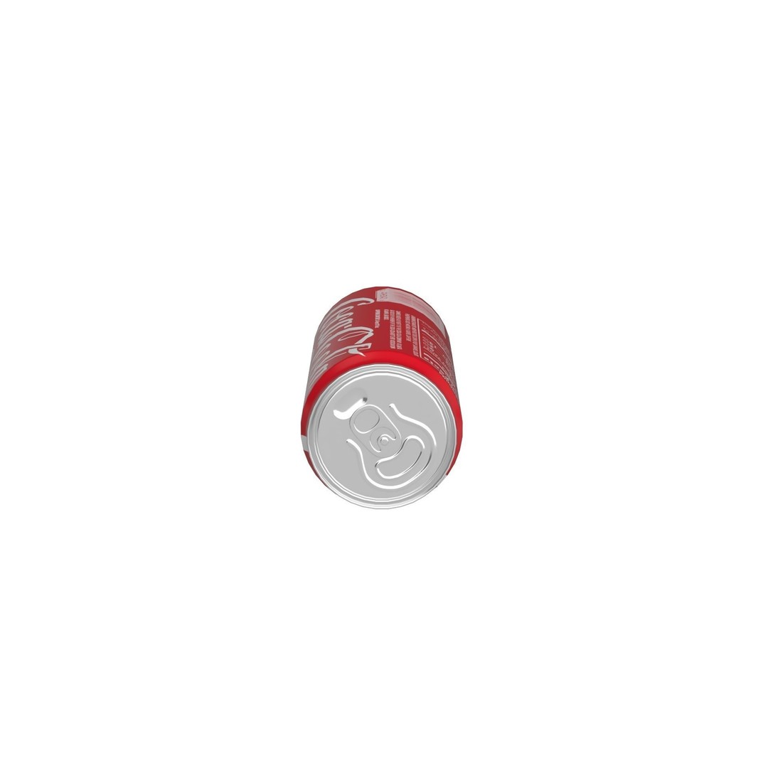 Coca Cola Drink Can 3D Model – Low Poly PBR Game Asset, FBX - View 14
