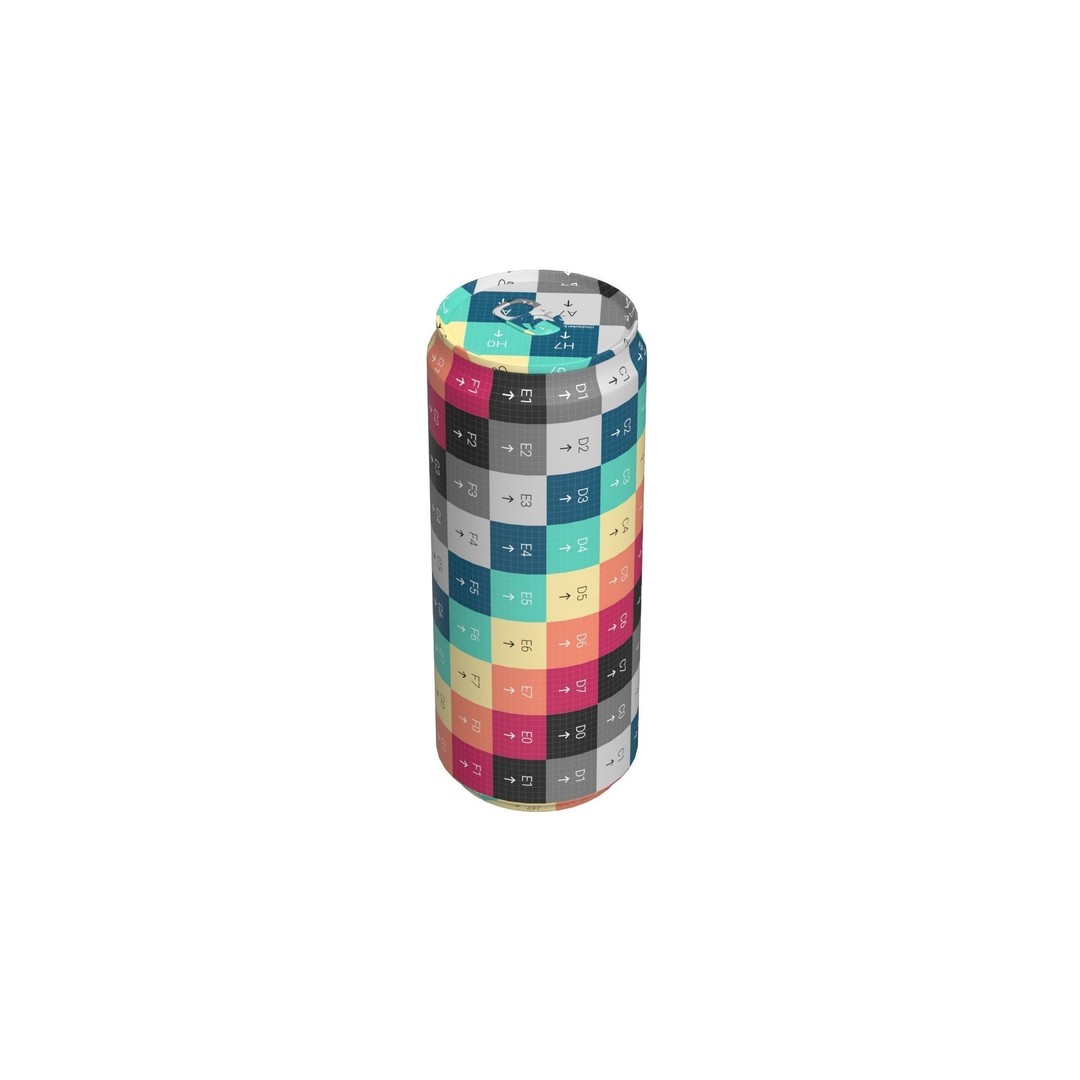Coca Cola Drink Can 3D Model – Low Poly PBR Game Asset, FBX - View 17