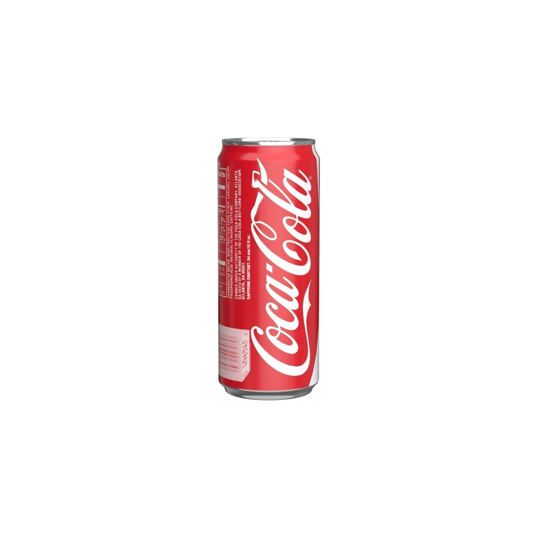 Coca Cola Drink Can 3D Model – Low Poly PBR Game Asset, FBX - View 5