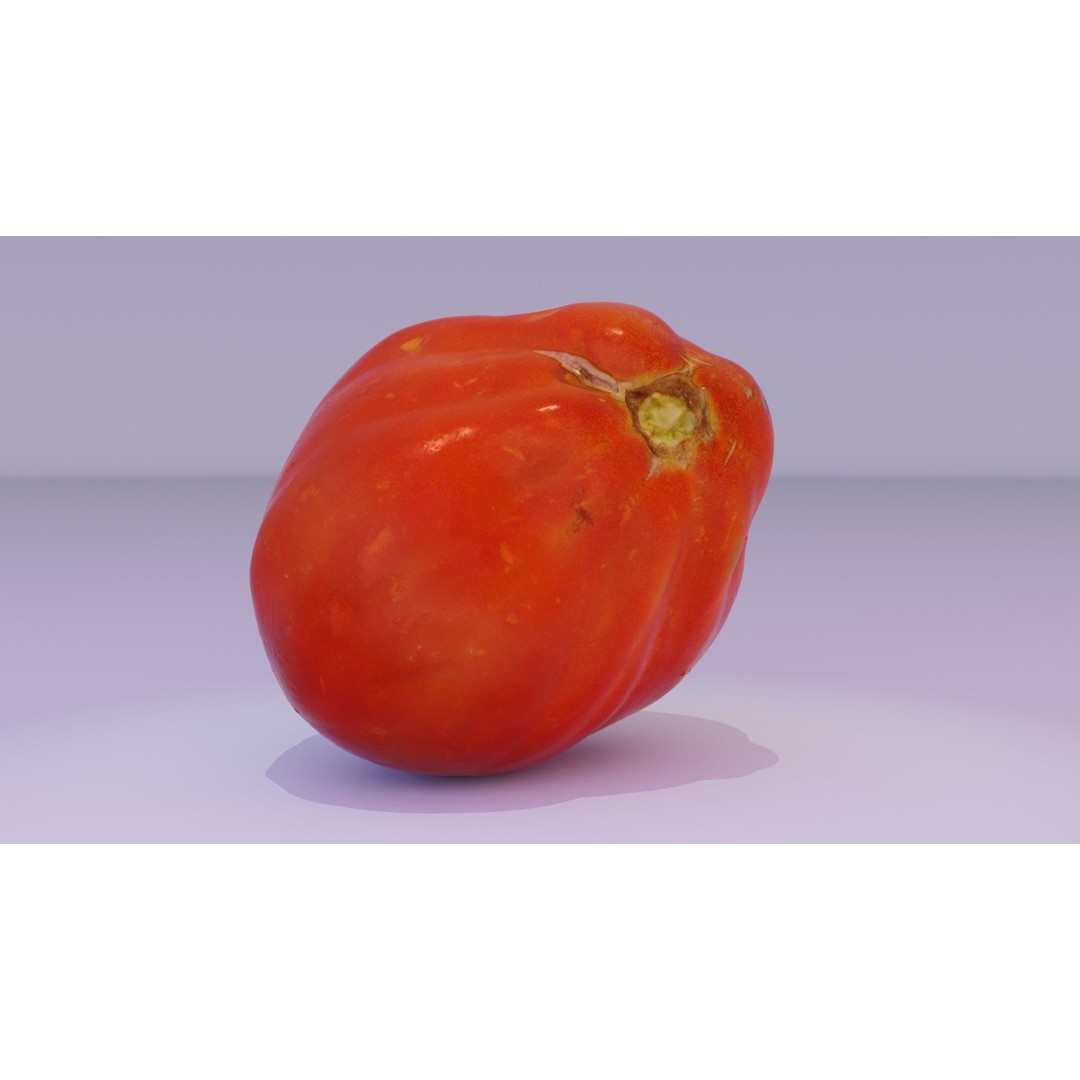 Photorealistic Tomato 3D Model – High Poly PBR Asset for Renders - View 13