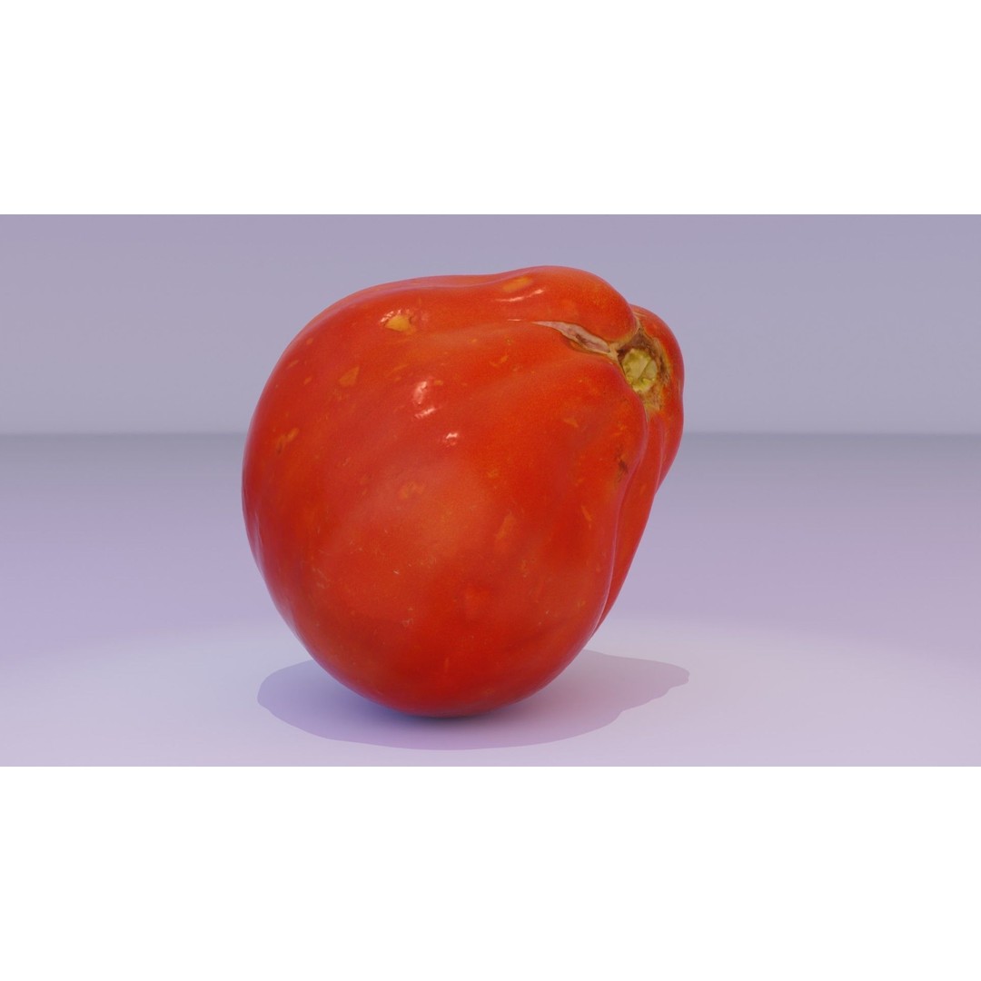 Photorealistic Tomato 3D Model – High Poly PBR Asset for Renders - View 14