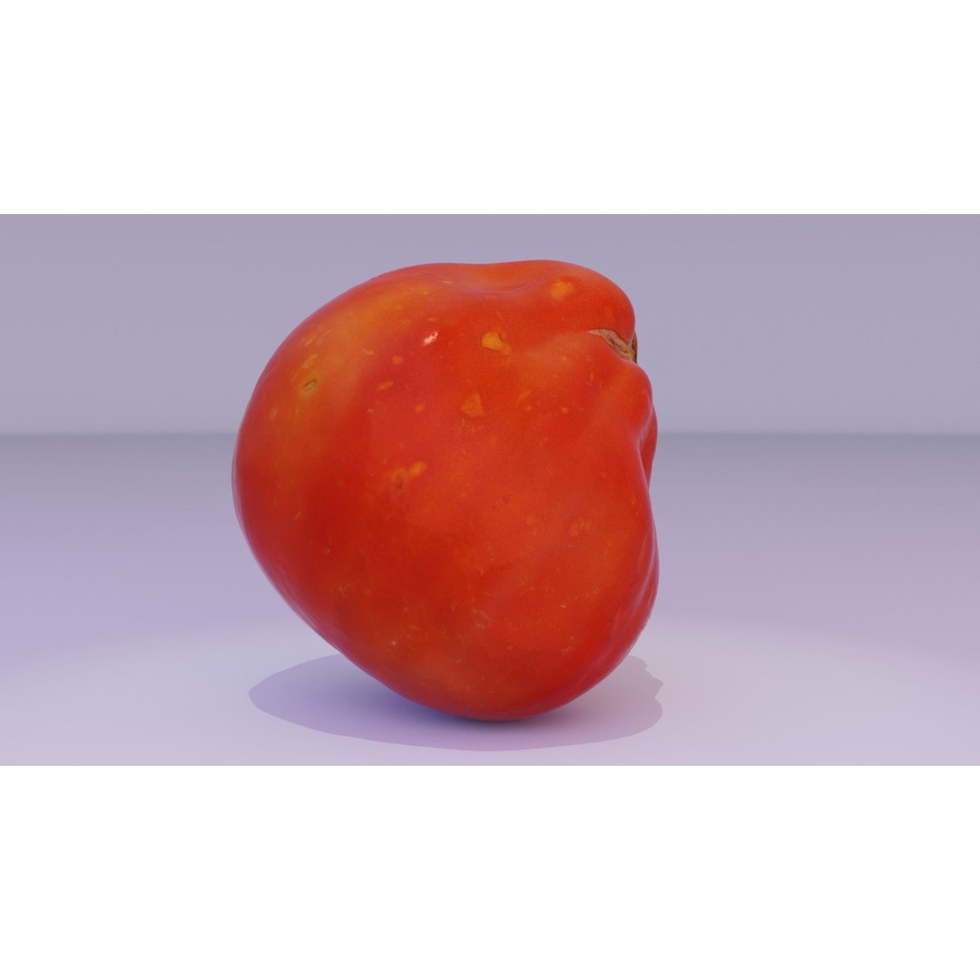 Photorealistic Tomato 3D Model – High Poly PBR Asset for Renders - View 15