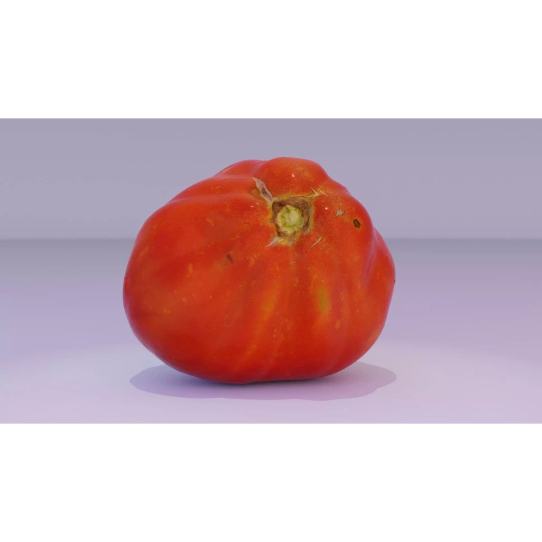 Photorealistic Tomato 3D Model – High Poly PBR Asset for Renders - View 2