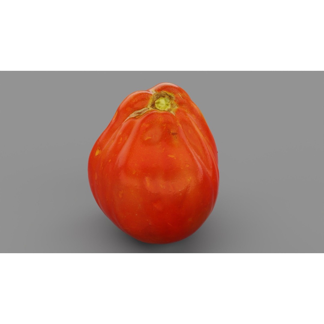 Photorealistic Tomato 3D Model – High Poly PBR Asset for Renders - View 22