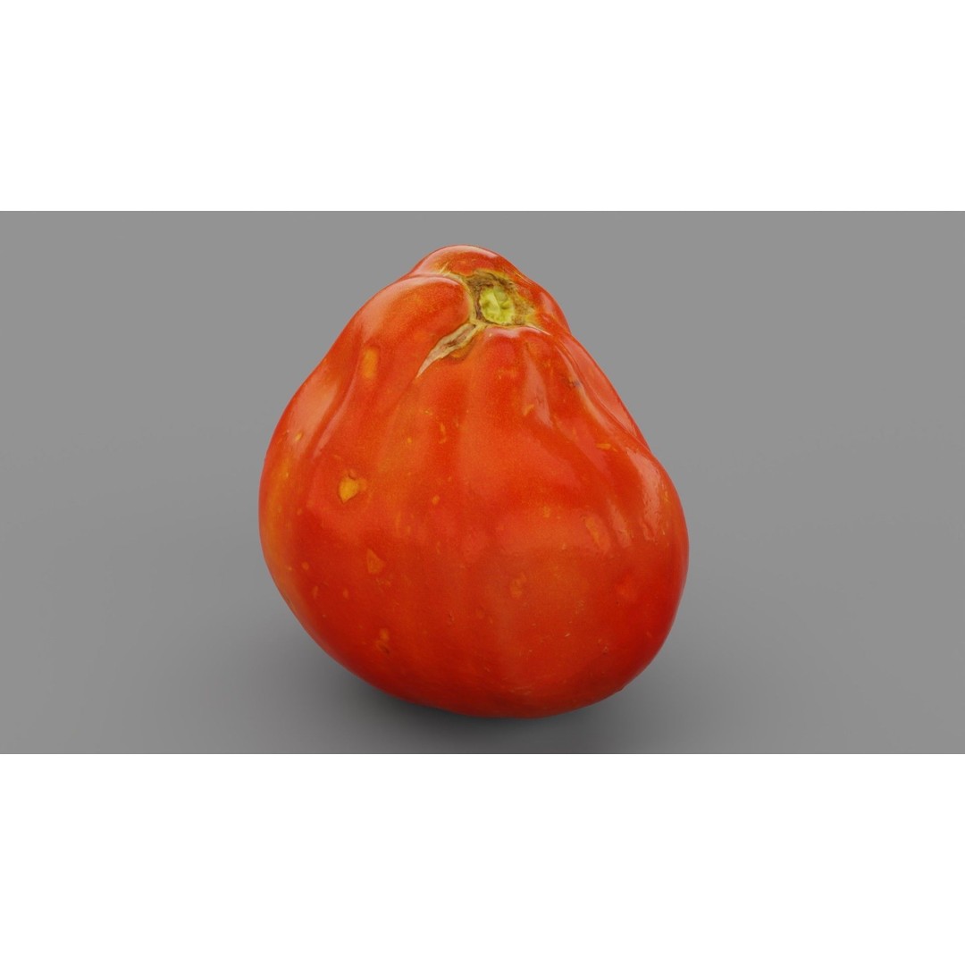 Photorealistic Tomato 3D Model – High Poly PBR Asset for Renders - View 23