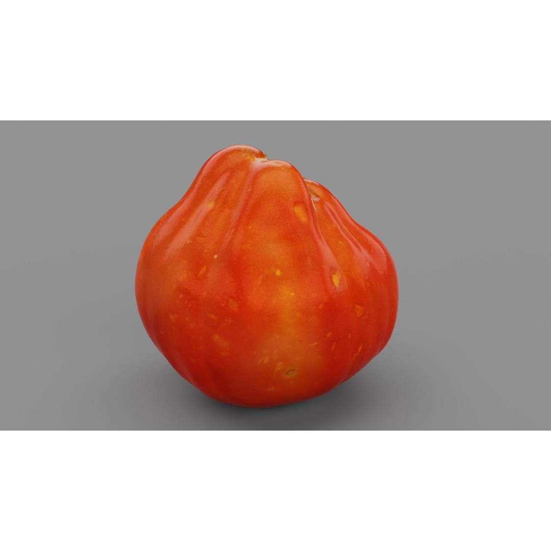 Photorealistic Tomato 3D Model – High Poly PBR Asset for Renders - View 25