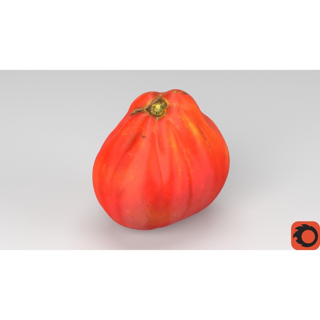 Photorealistic Tomato 3D Model – High Poly PBR Asset for Renders - View 32