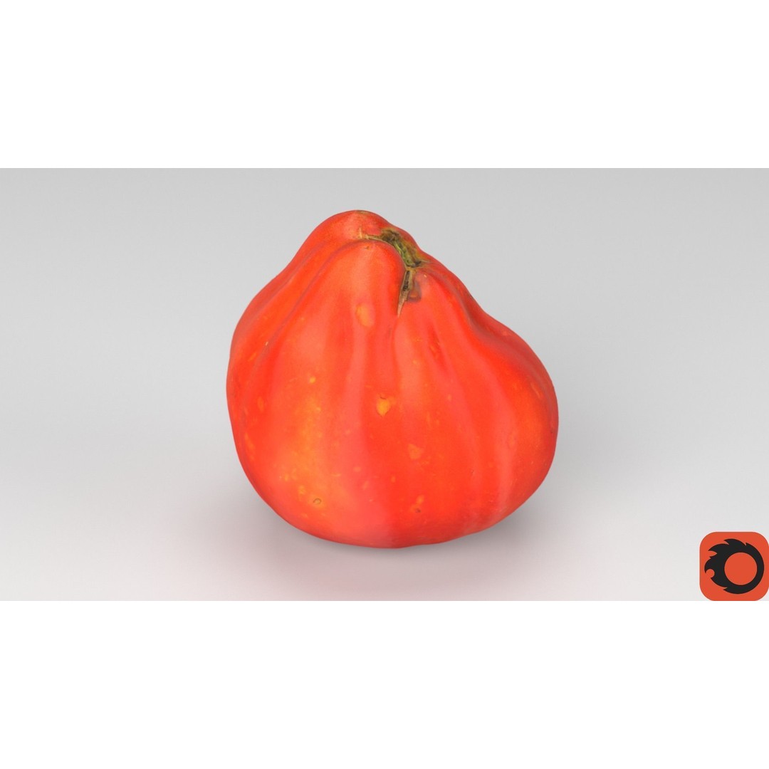 Photorealistic Tomato 3D Model – High Poly PBR Asset for Renders - View 33