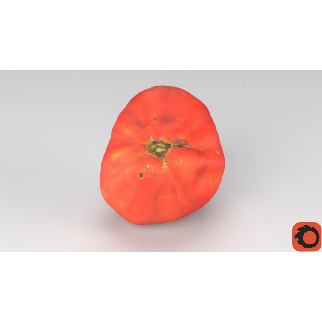 Photorealistic Tomato 3D Model – High Poly PBR Asset for Renders - View 34