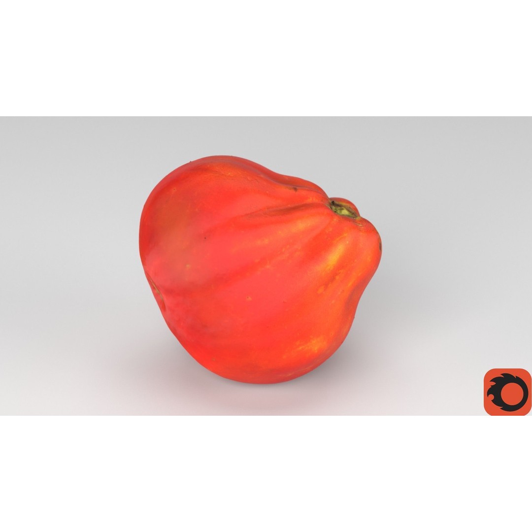 Photorealistic Tomato 3D Model – High Poly PBR Asset for Renders - View 35