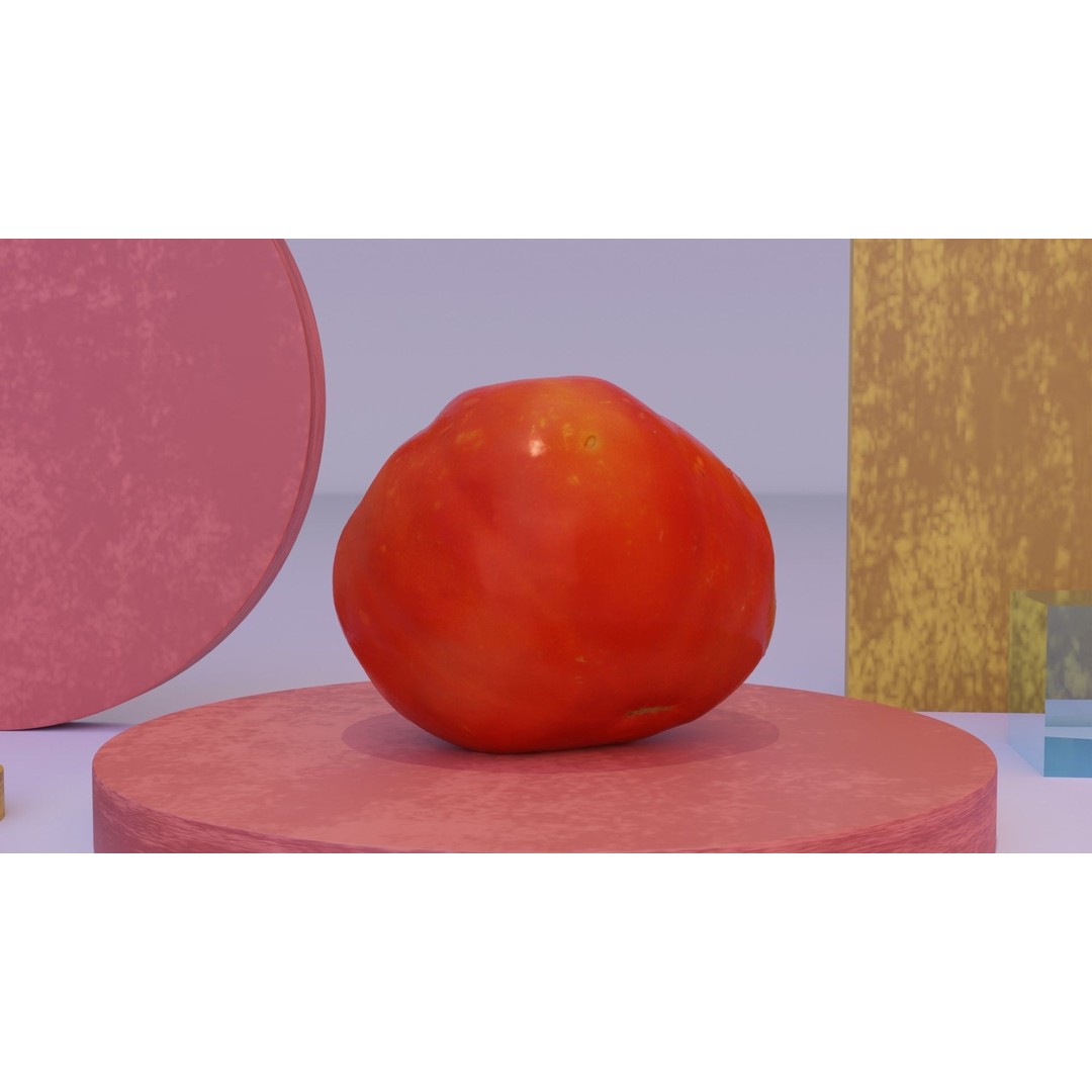 Photorealistic Tomato 3D Model – High Poly PBR Asset for Renders - View 8