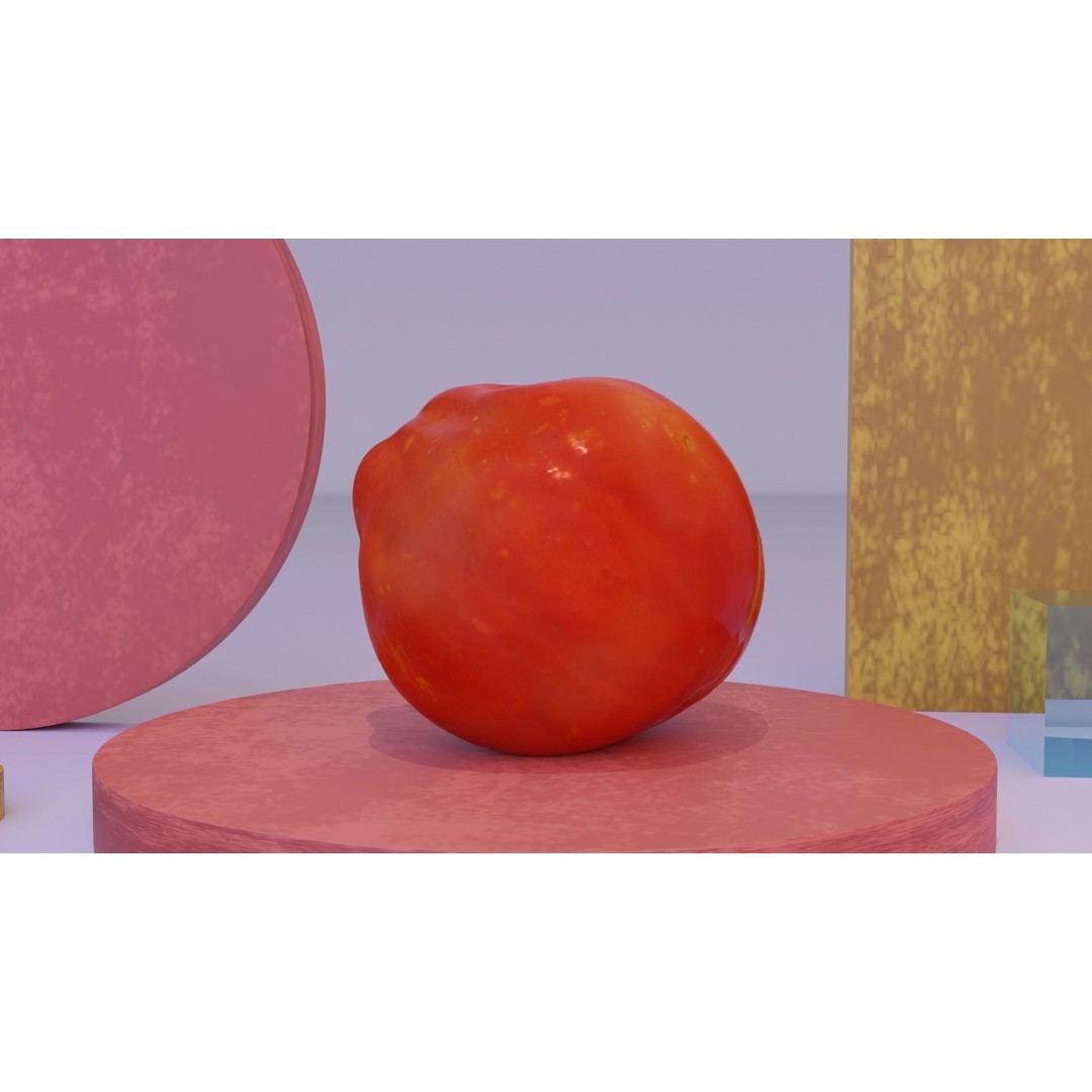 Photorealistic Tomato 3D Model – High Poly PBR Asset for Renders - View 9