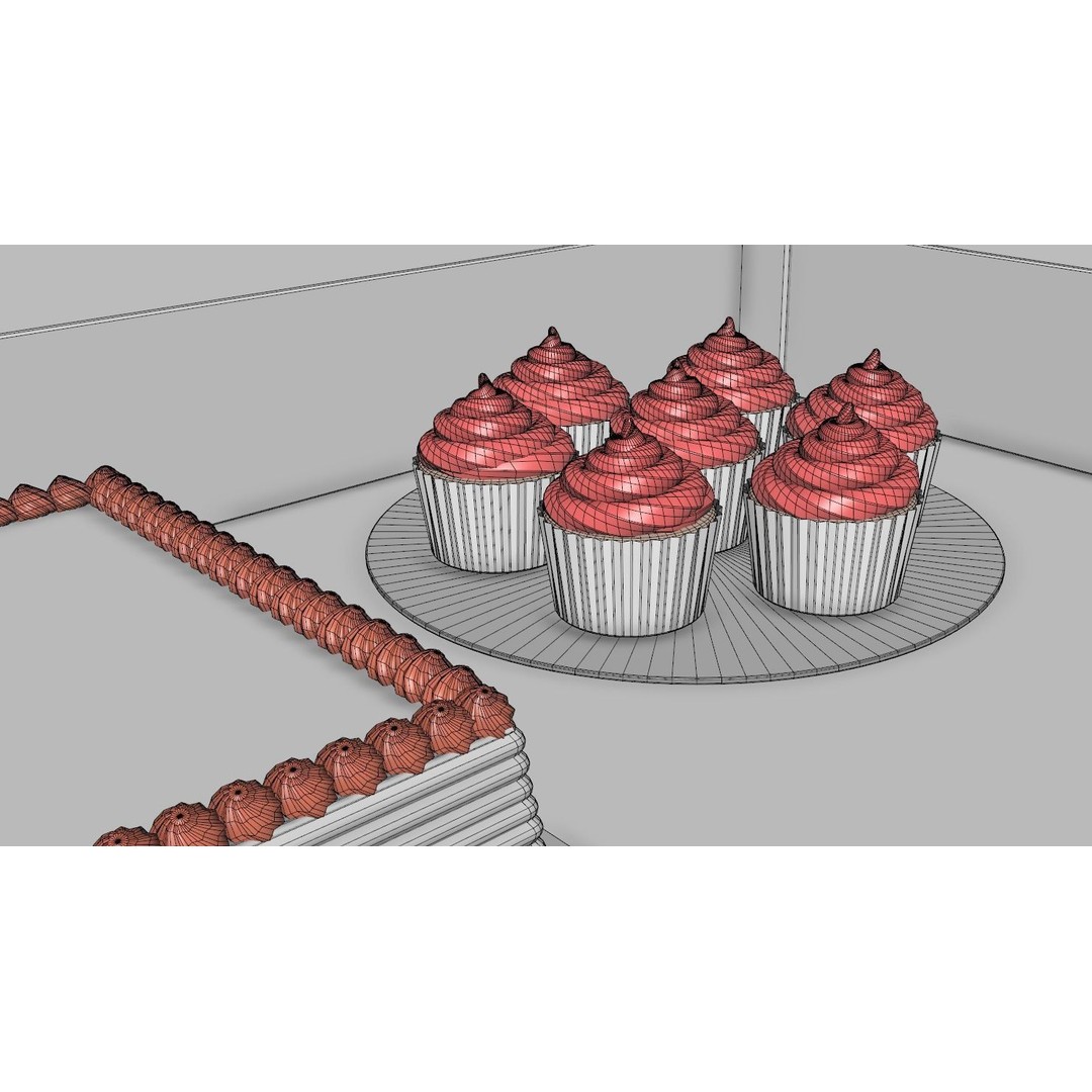 Wooden Party Candy Cart 3D Model – Festive Display Stand, FBX - View 15