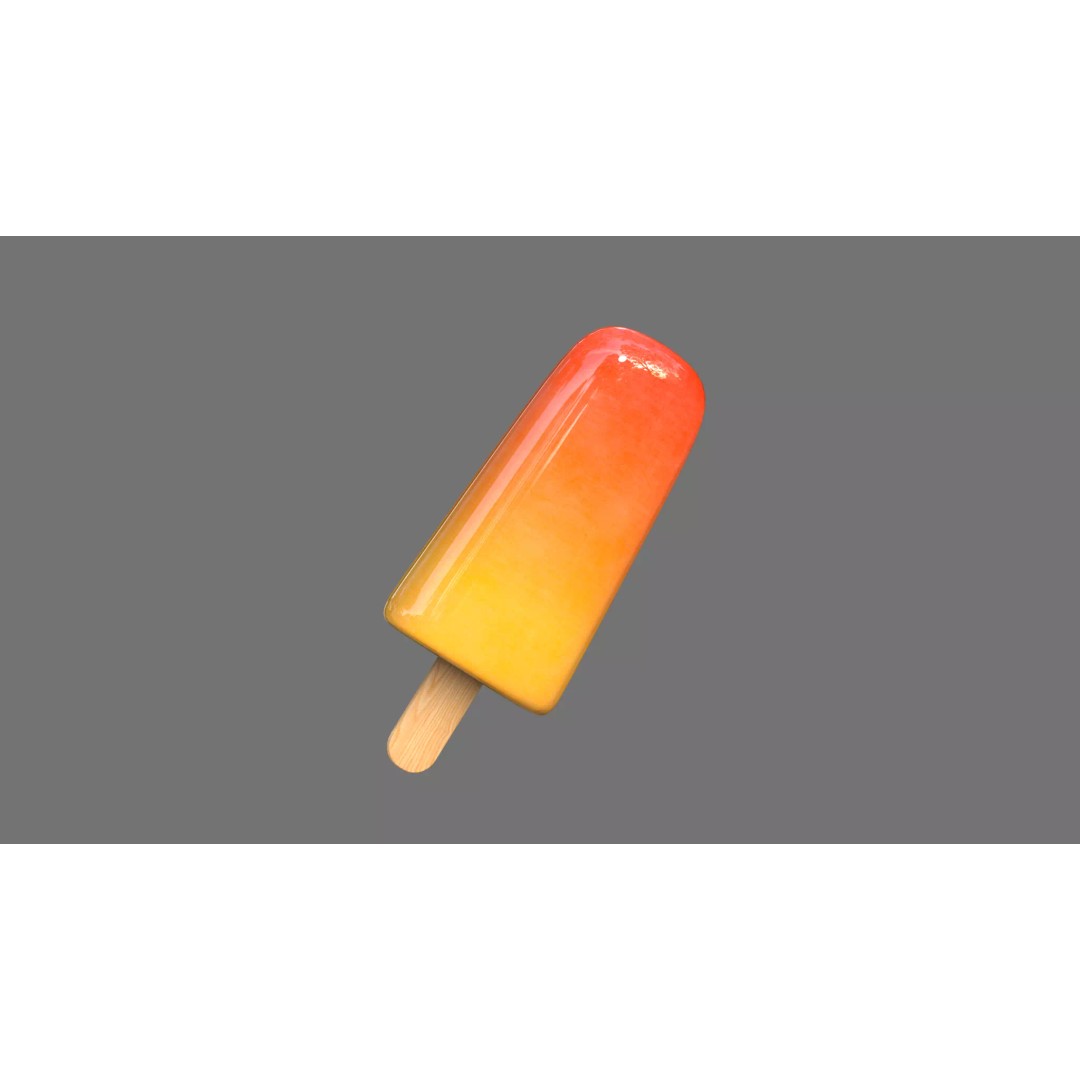 Ice Cream Bar 3D Model – Low Poly Game Asset, FBX, OBJ - View 11