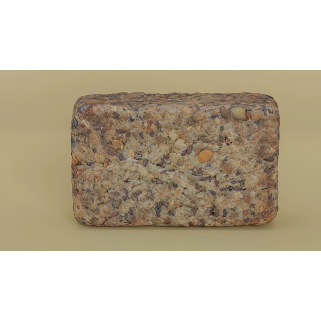 Seeded Bread Loaf 3D Model – Low Poly Photogrammetry Asset, FBX - View 20