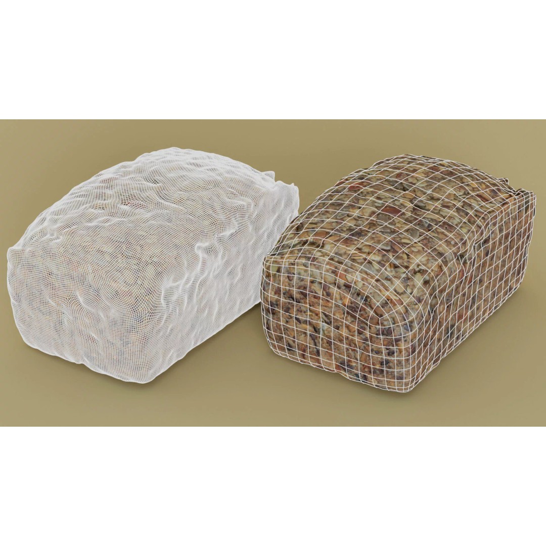 Seeded Bread Loaf 3D Model – Low Poly Photogrammetry Asset, FBX - View 4