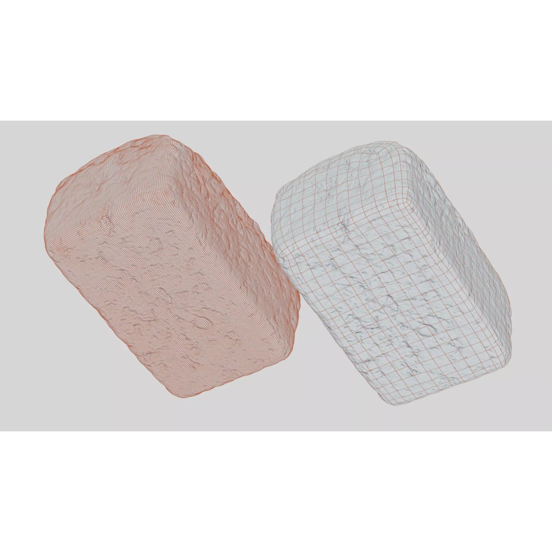 Seeded Bread Loaf 3D Model – Low Poly Photogrammetry Asset, FBX - View 6