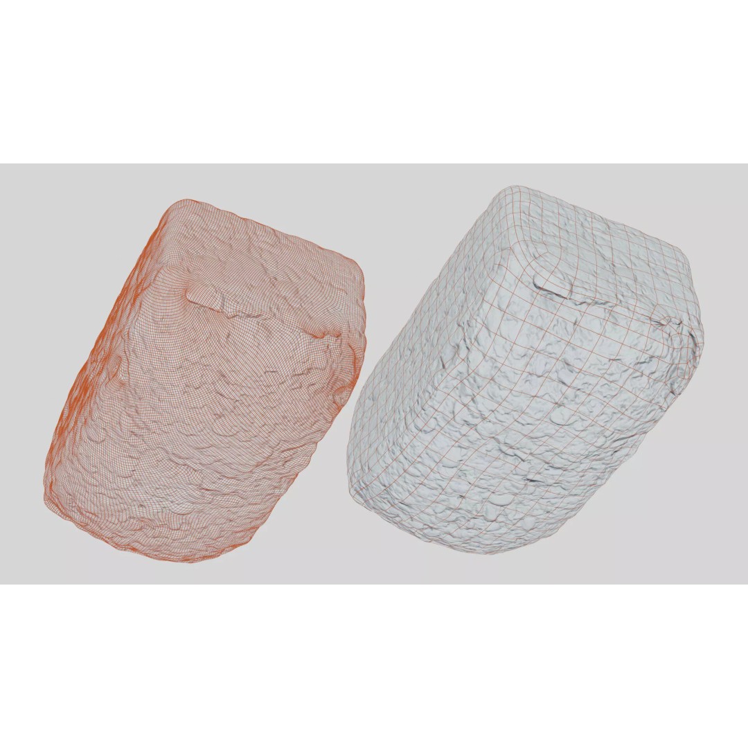 Seeded Bread Loaf 3D Model – Low Poly Photogrammetry Asset, FBX - View 7