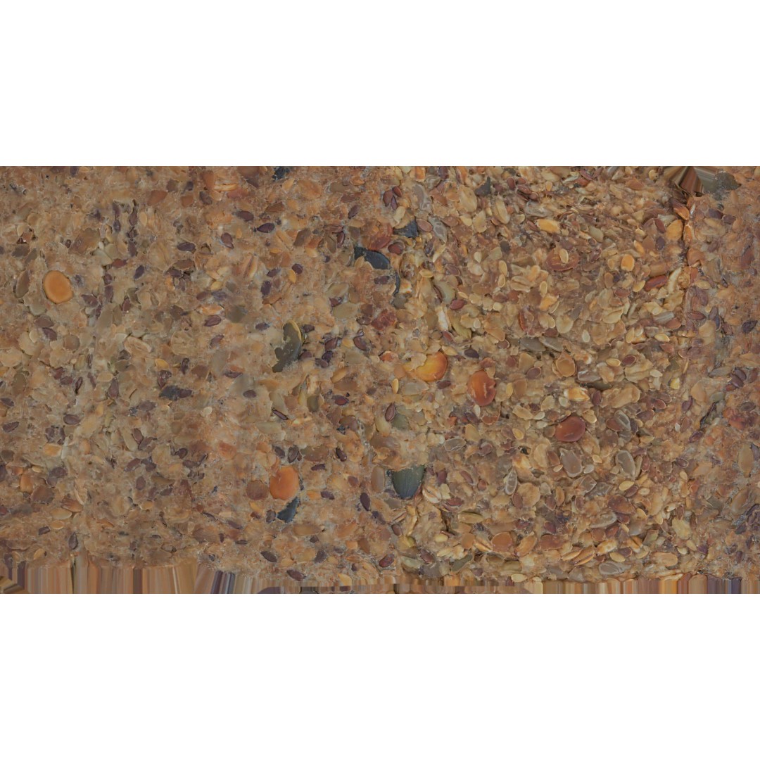 Seeded Bread Loaf 3D Model – Low Poly Photogrammetry Asset, FBX - View 8