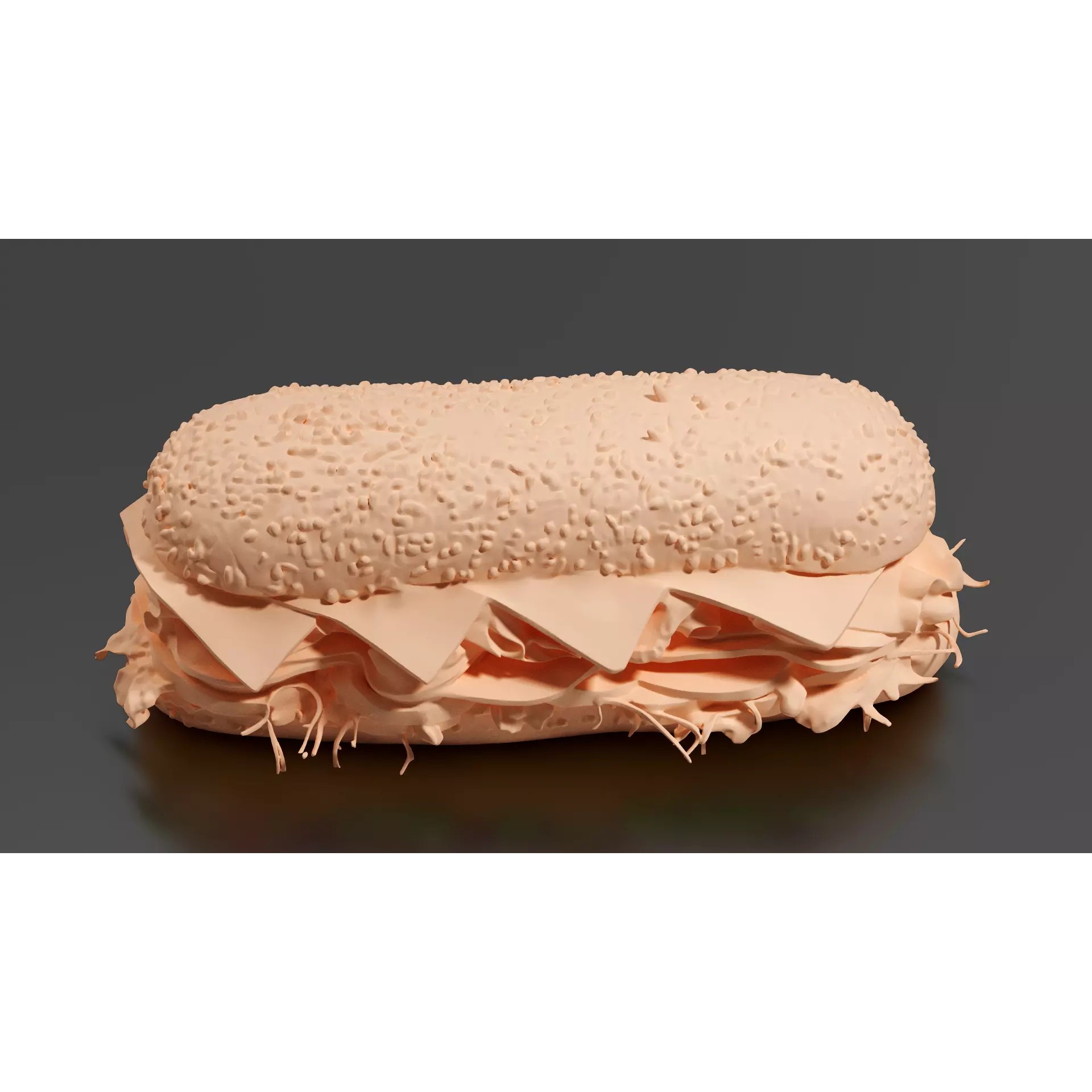 Sandwich - Low-Poly Game-Ready 3D Model - View 10