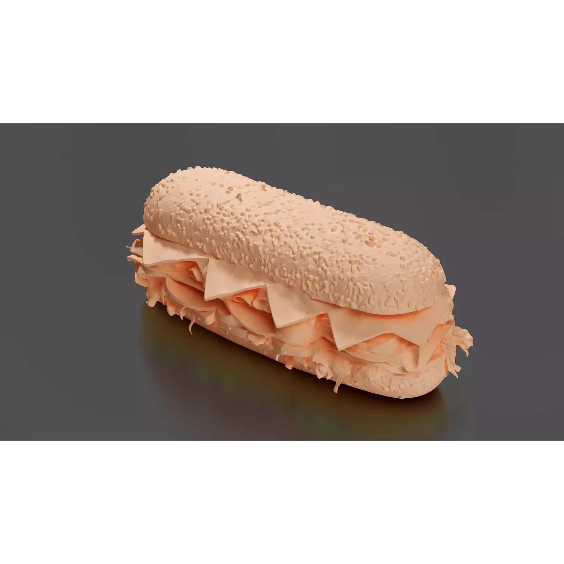 Sandwich - Low-Poly Game-Ready 3D Model - View 11