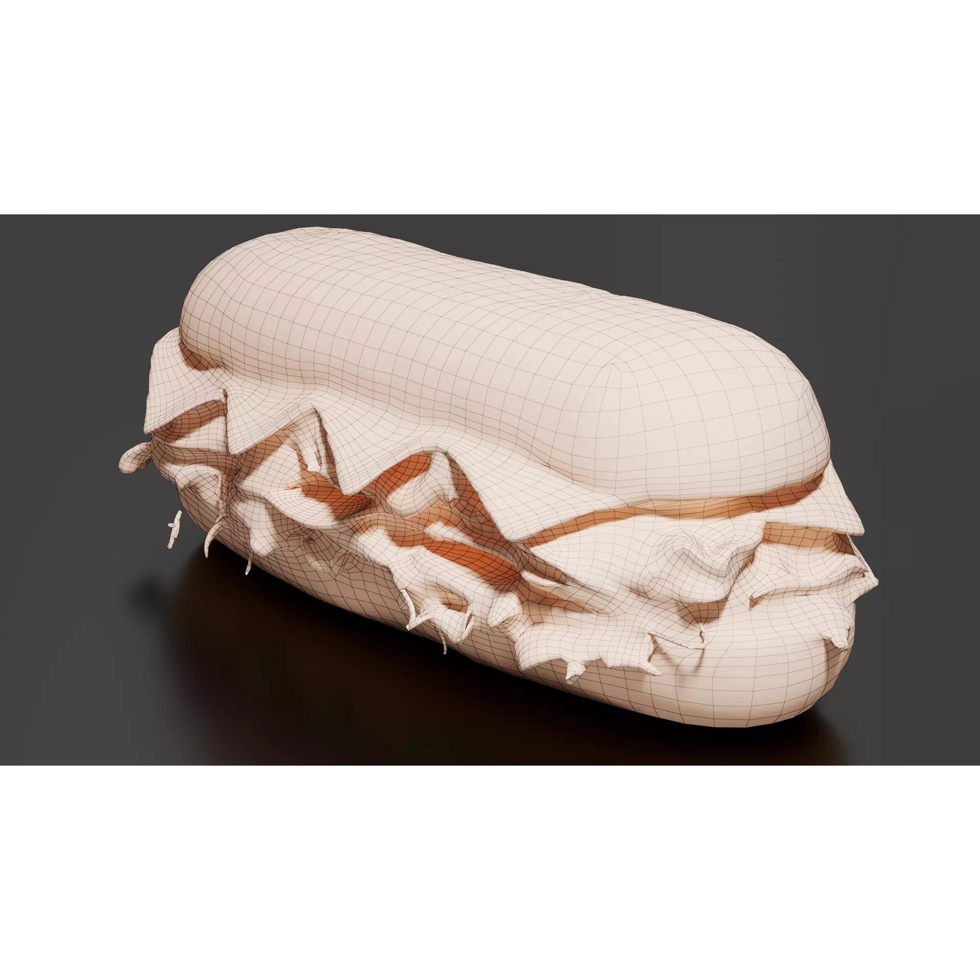 Sandwich - Low-Poly Game-Ready 3D Model - View 14