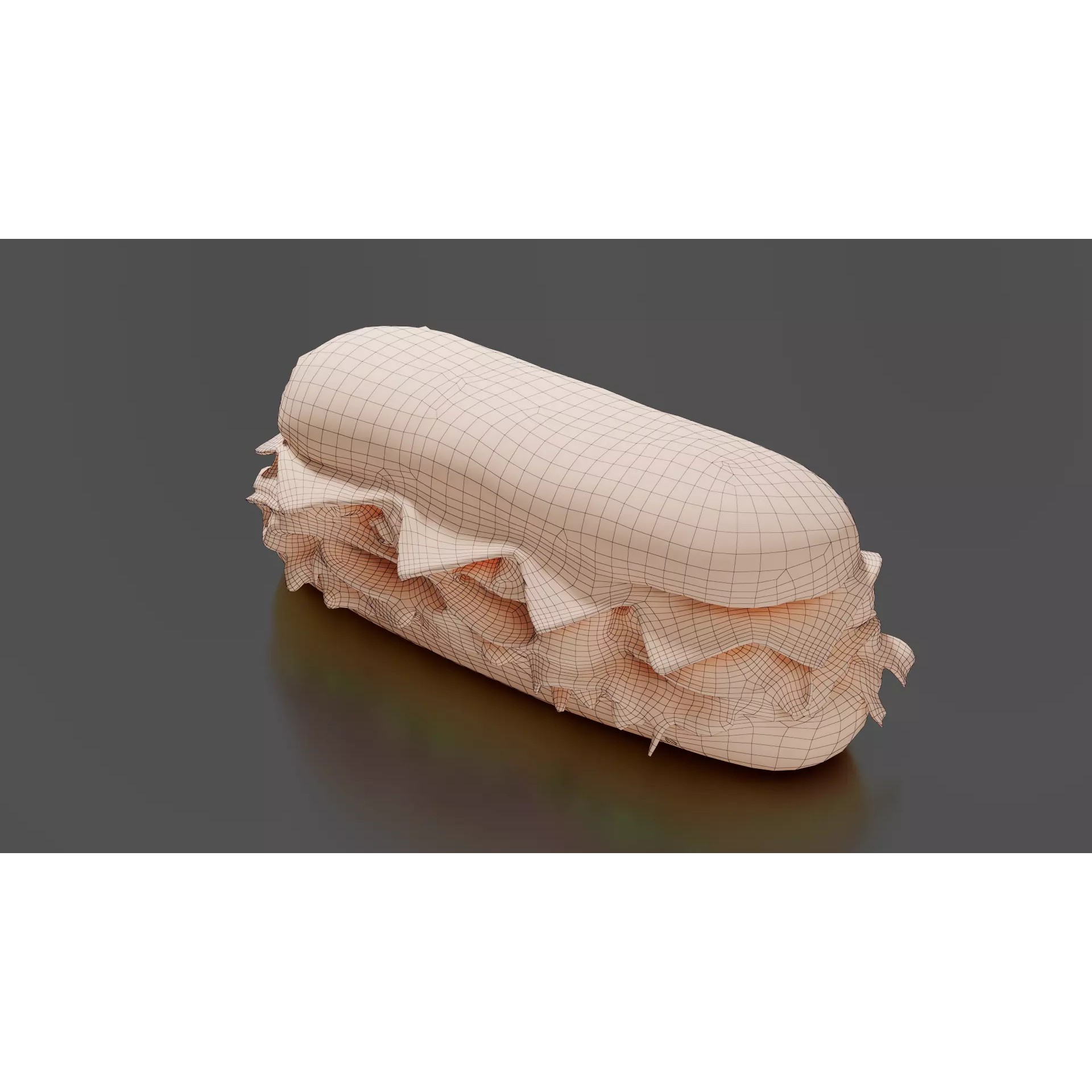Sandwich - Low-Poly Game-Ready 3D Model - View 16