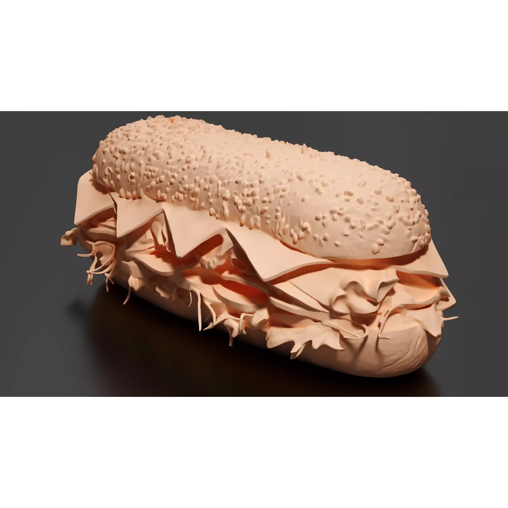 Sandwich - Low-Poly Game-Ready 3D Model - View 9