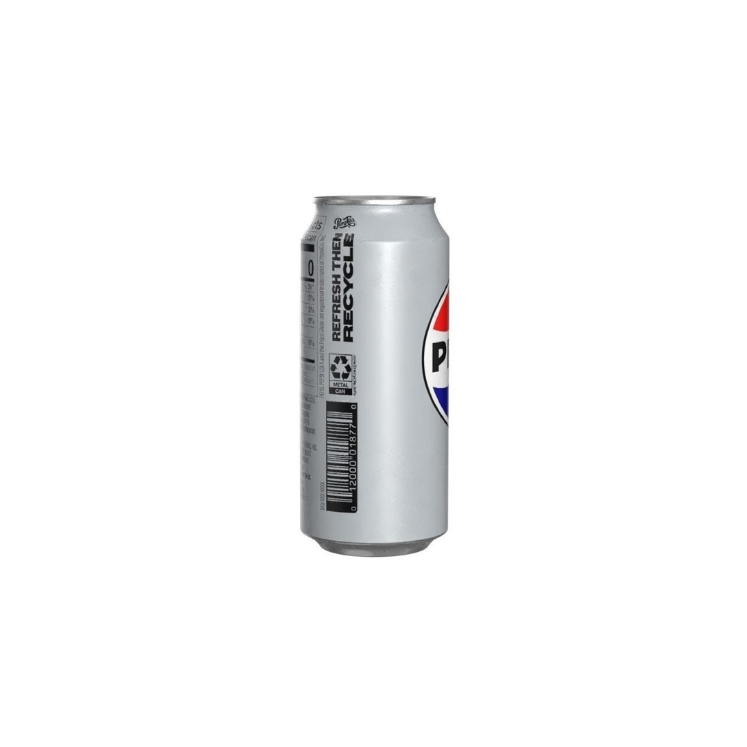Pepsi Diet Drink Can 3D Model – Low Poly PBR Game Asset, FBX, OBJ - View 4