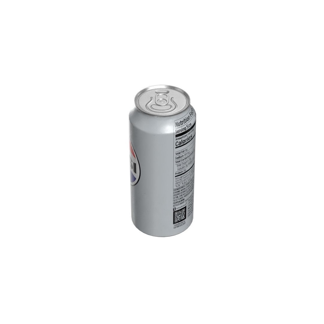 Pepsi Diet Drink Can 3D Model – Low Poly PBR Game Asset, FBX, OBJ - View 9