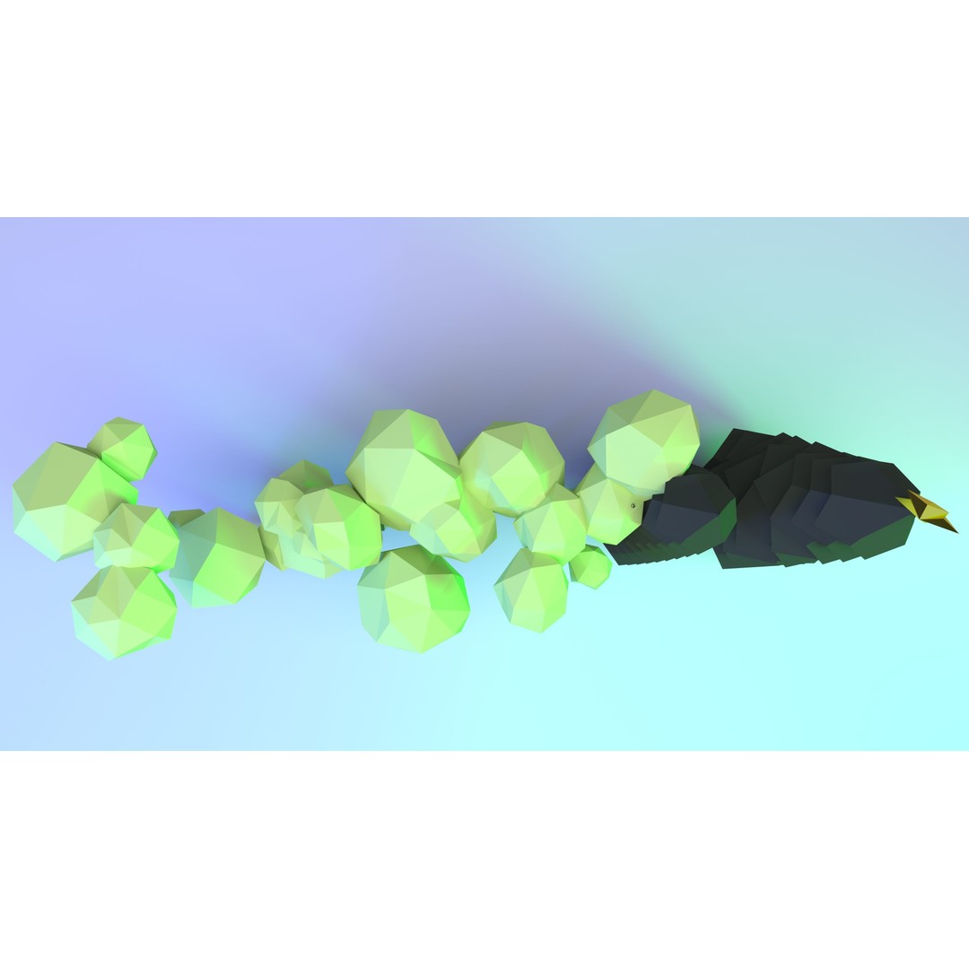 Polygon Tree 3D Model – Low Poly Collection for Nature Scenes - View 10