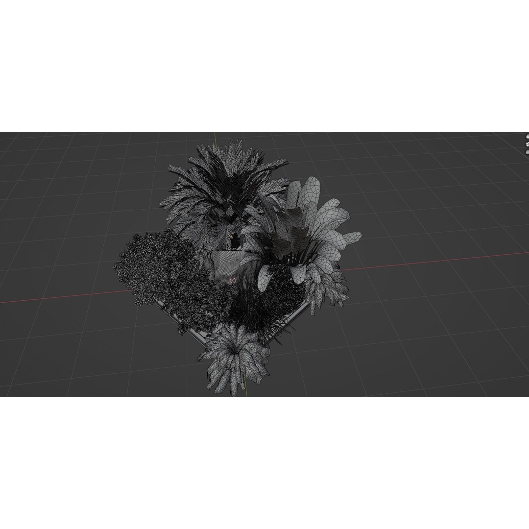 Outdoor Garden Plants 3D Model – PBR Materials, Blender Formats - View 8