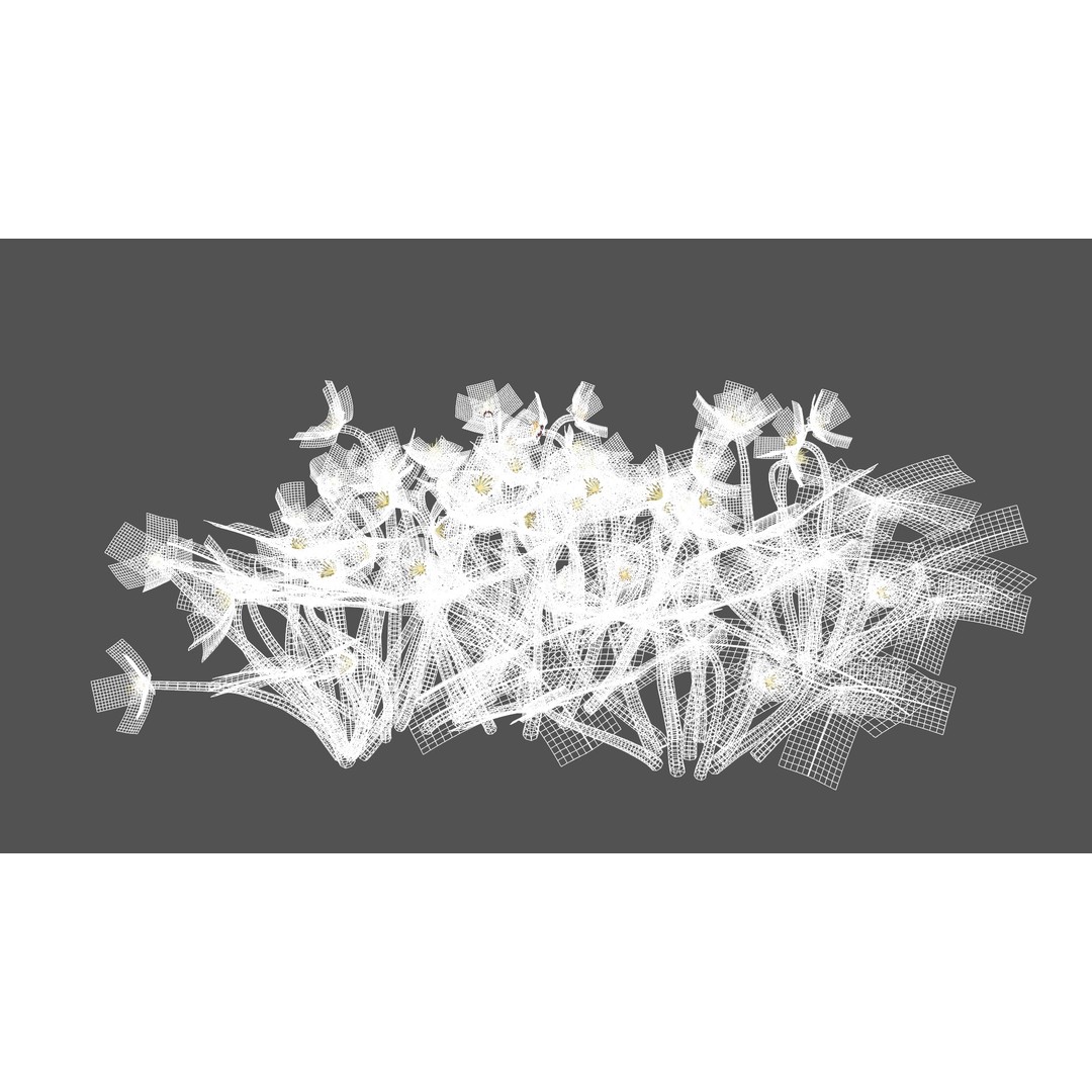 Helleborus orientalis 3D Model – Low Poly PBR Game Asset, FBX, OBJ - View 7