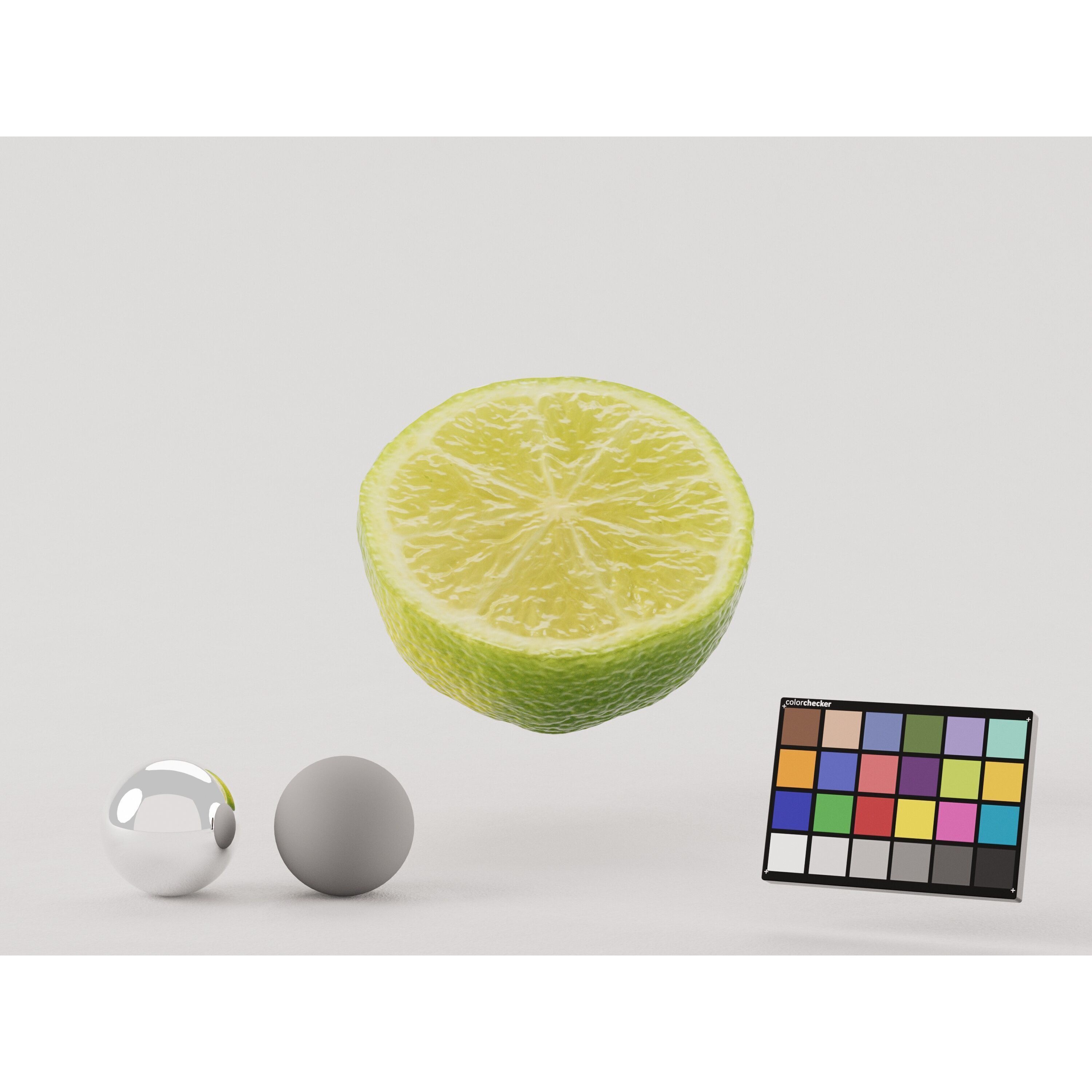Half Cut Lime - Realistic 3D Model - View 4