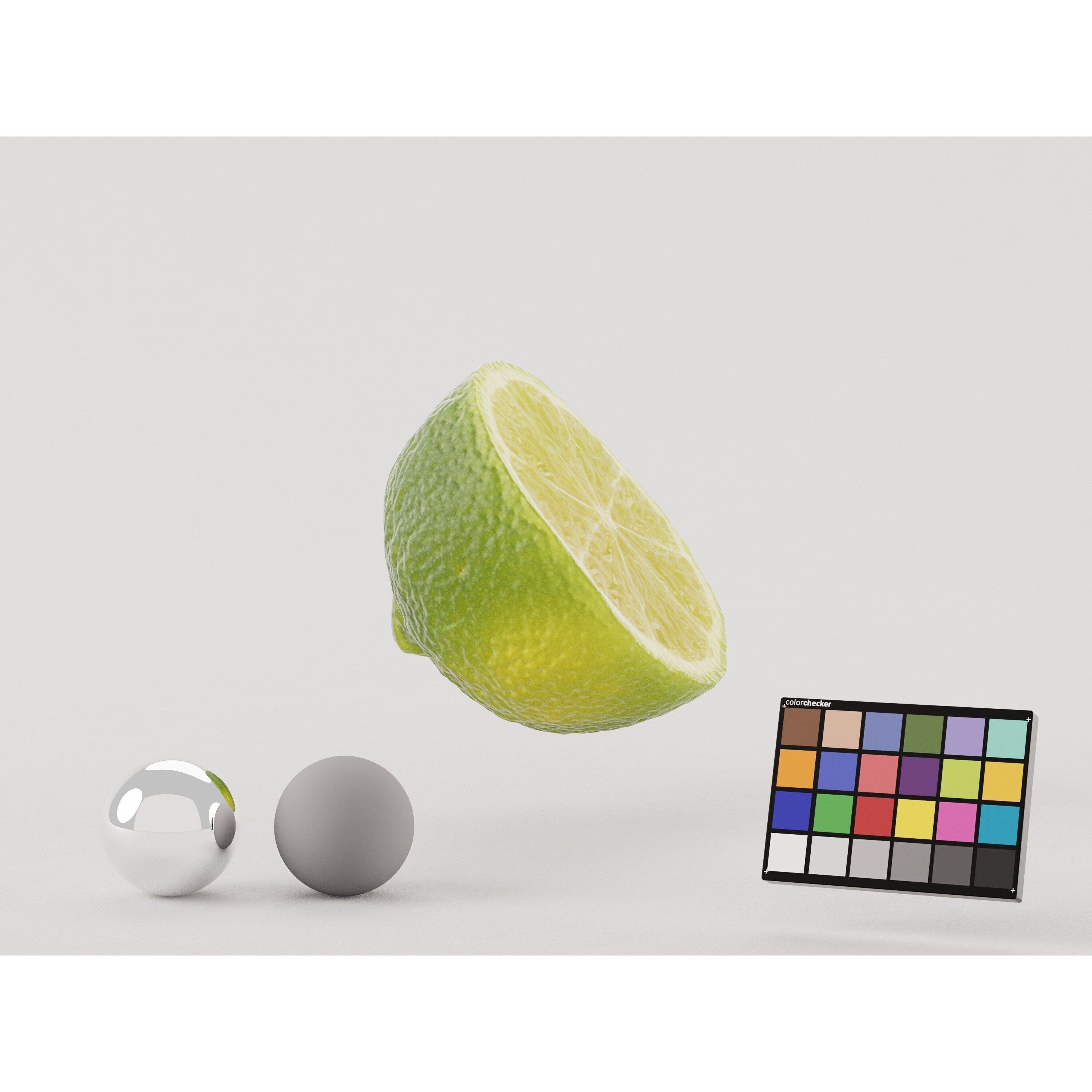 Half Cut Lime - Realistic 3D Model - View 5