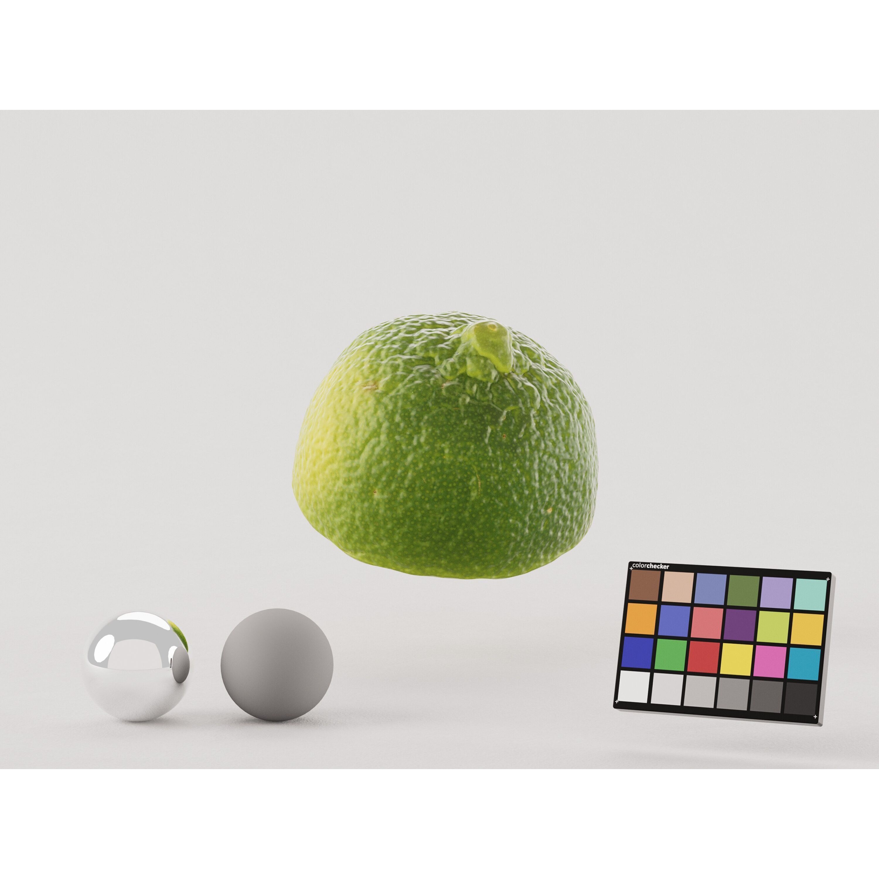 Half Cut Lime - Realistic 3D Model - View 6