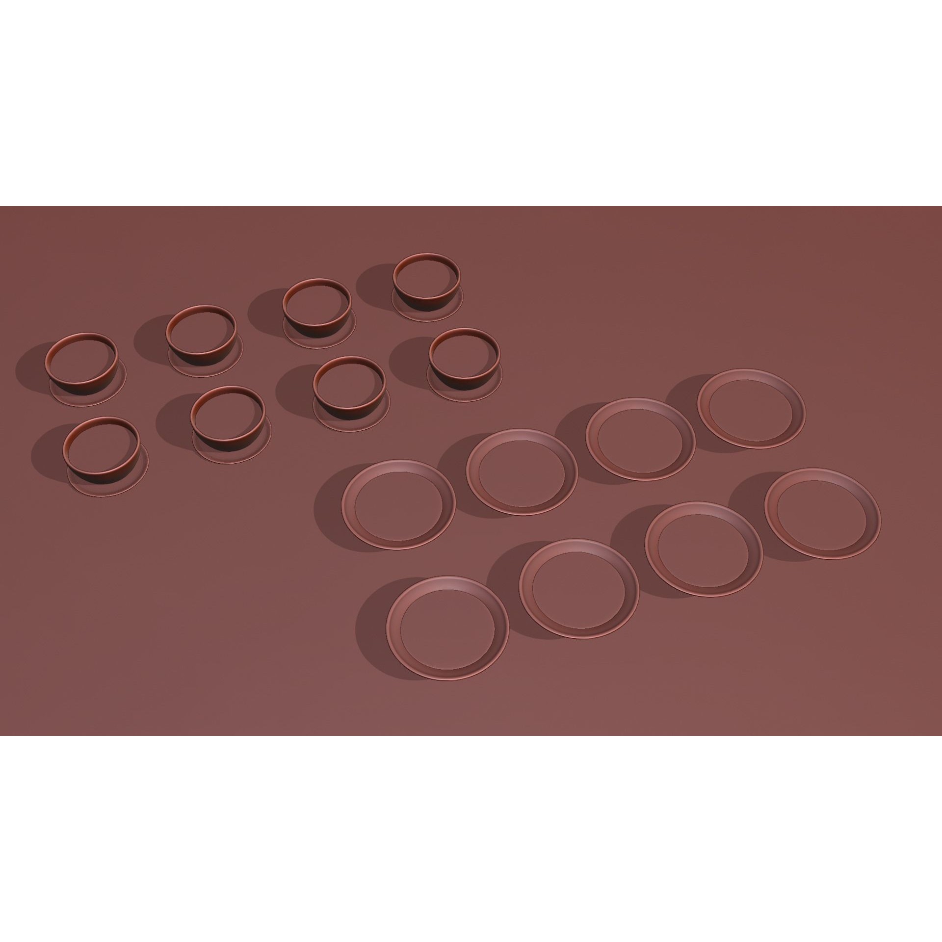 Low-Poly Textured Soup Plates - Game-Ready 3D Model - View 10