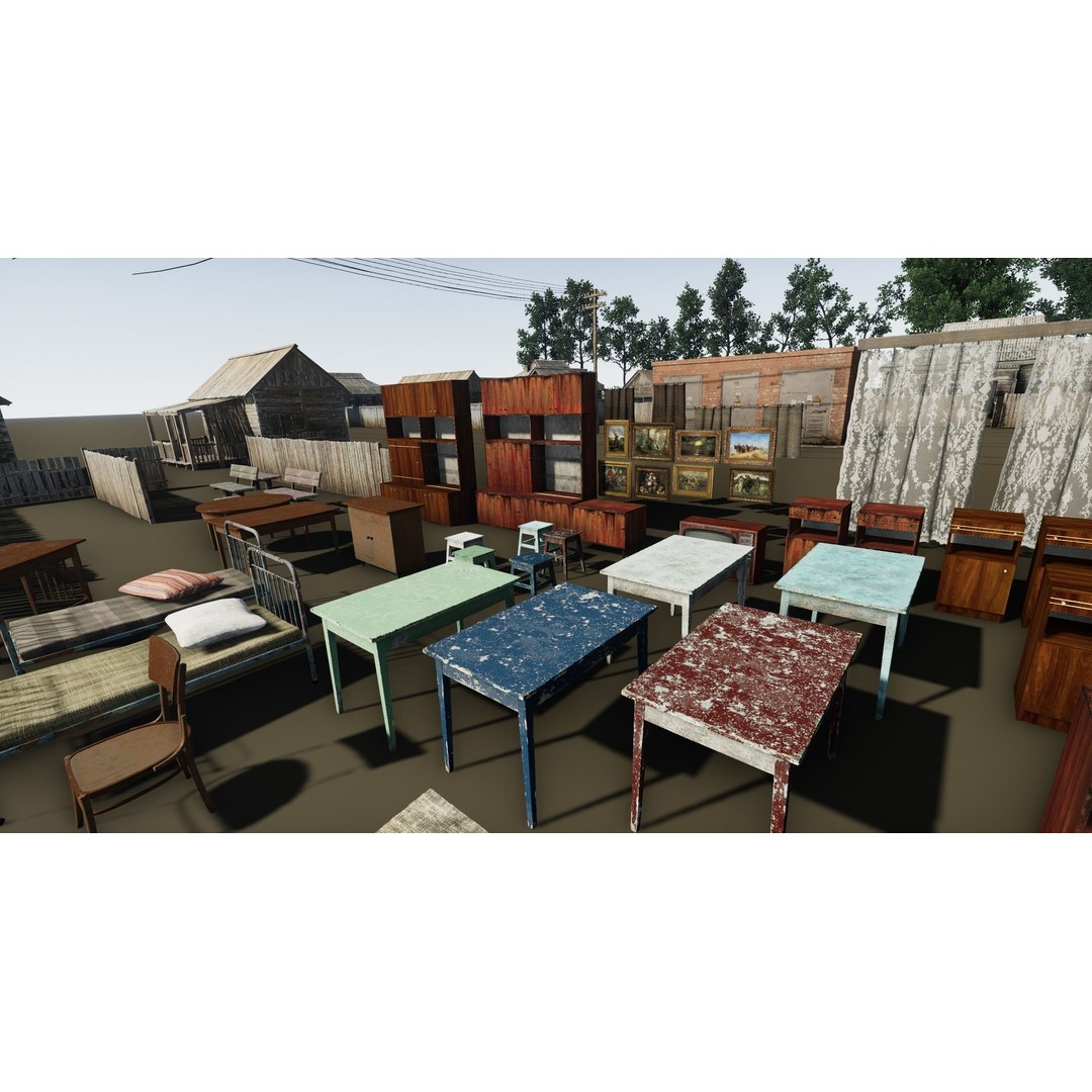 Rustic Environment 3D Model – Low Poly Game Ready Scene for Unity - View 11
