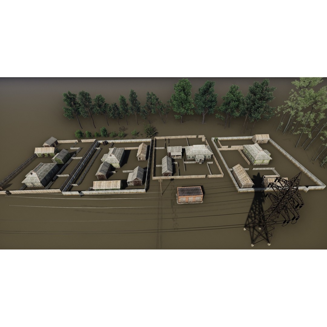 Rustic Environment 3D Model – Low Poly Game Ready Scene for Unity - View 13