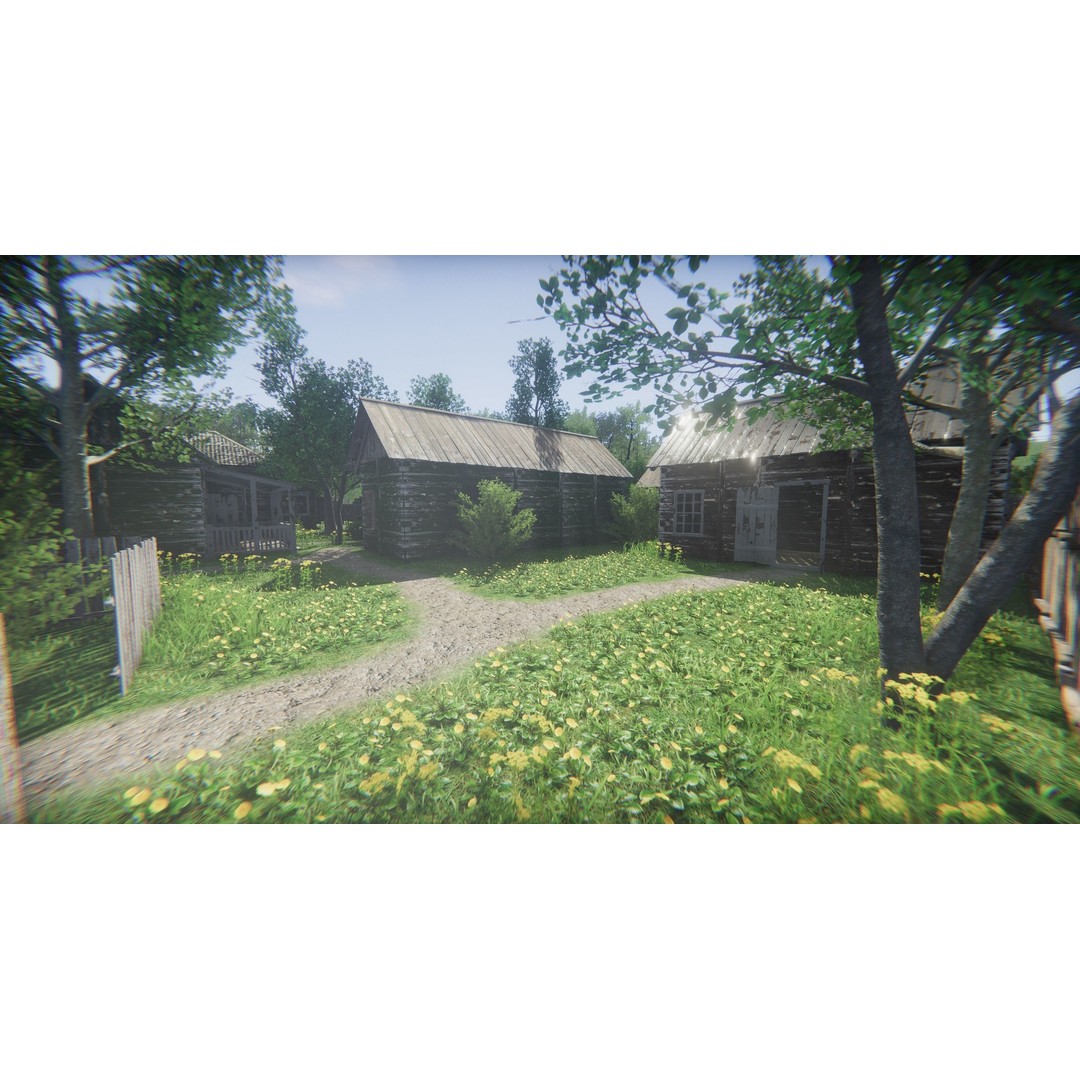 Rustic Environment 3D Model – Low Poly Game Ready Scene for Unity - View 25