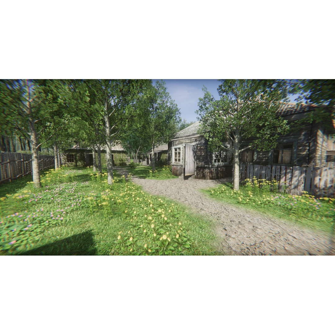 Rustic Environment 3D Model – Low Poly Game Ready Scene for Unity - View 3
