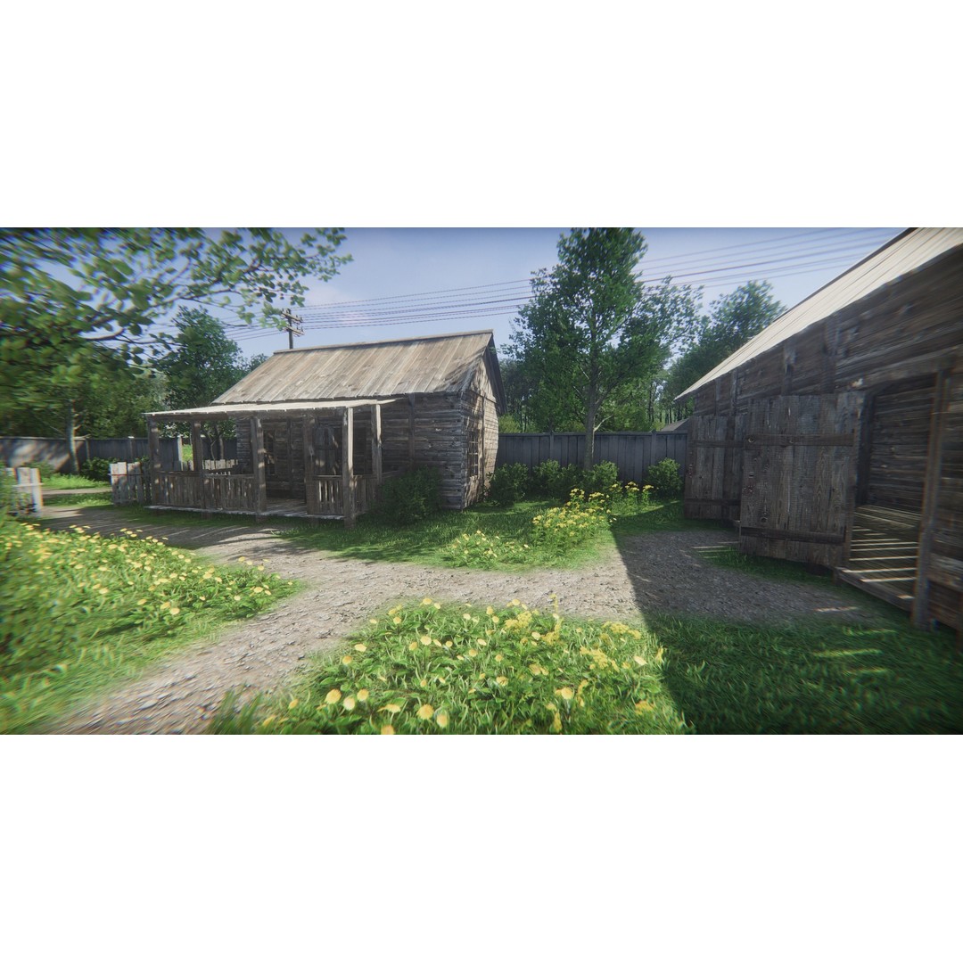 Rustic Environment 3D Model – Low Poly Game Ready Scene for Unity - View 32