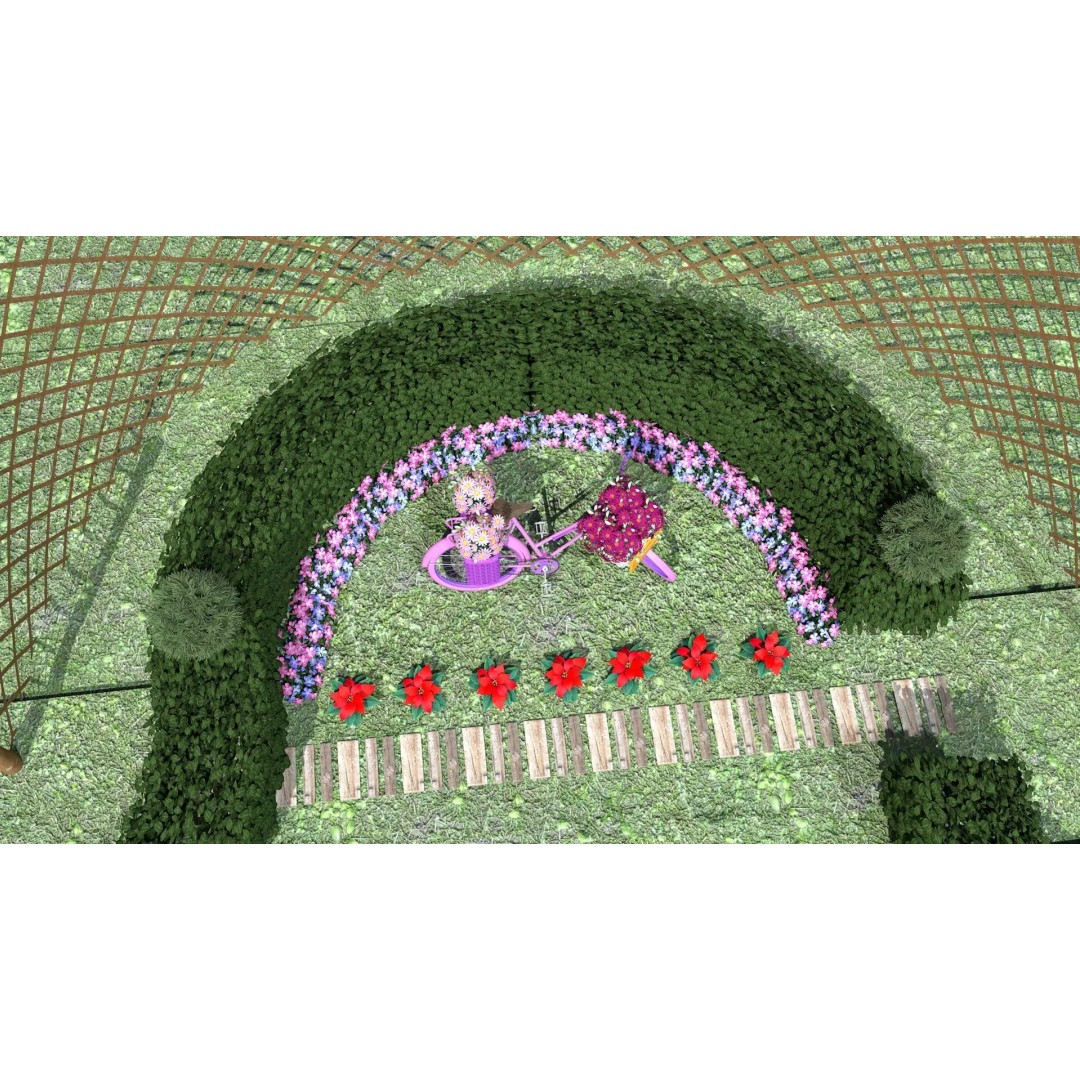 Garden Bicycle 3D Model – 1950s Style PBR Asset, FBX & GLB - View 17