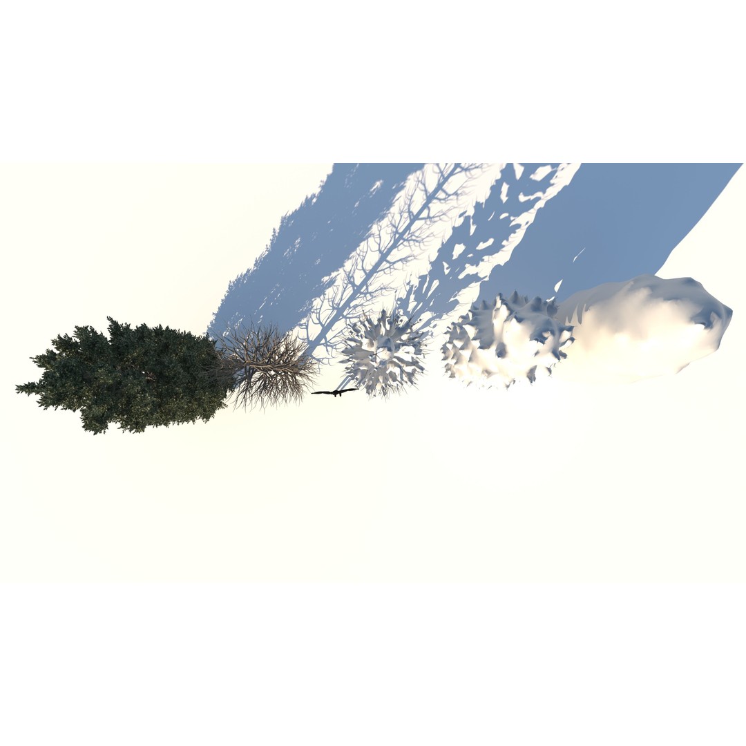 Tuscan Cypress Tree Collection 3D Model – High Poly PBR Asset, C4D, FBX, OBJ - View 13